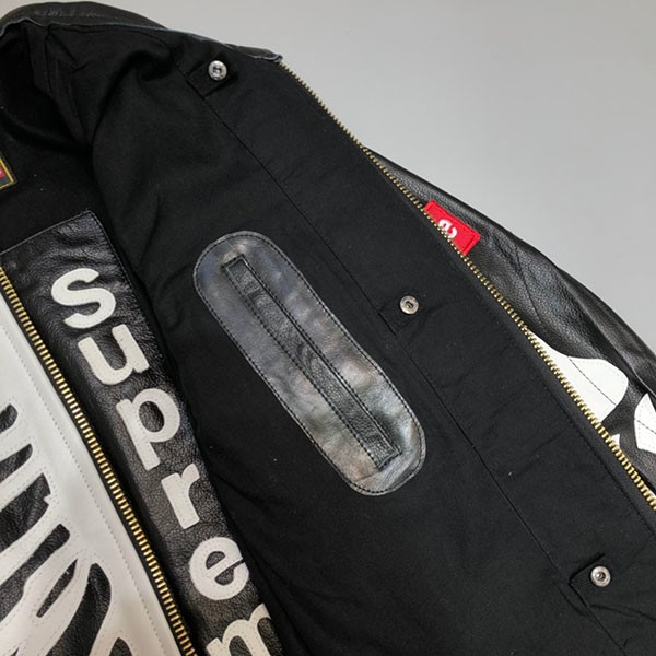 シュプリーム vanson 偽物 ヴァンソン レザー ボーン ジャケット Shg54235